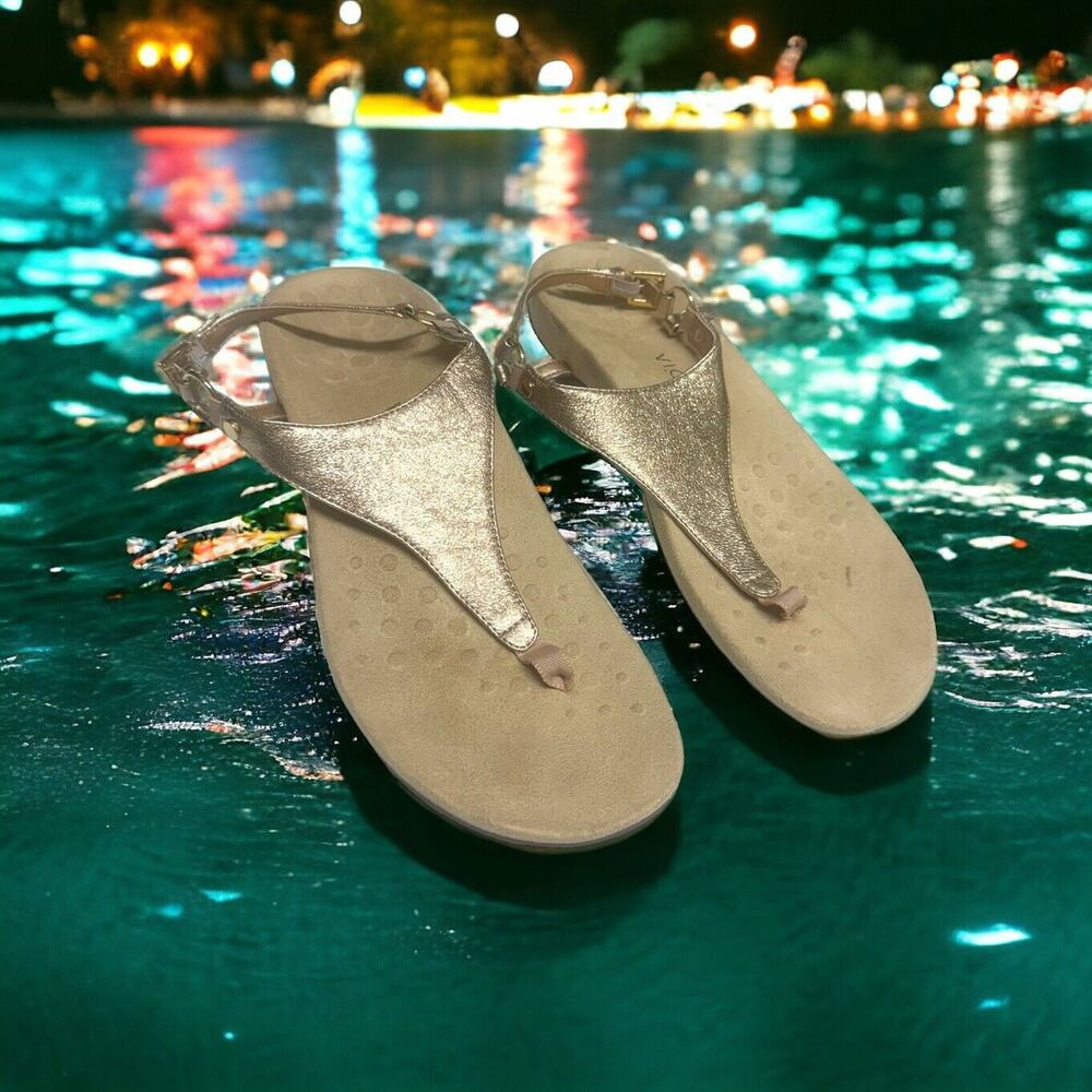 VIONIC Kirra Size 11 Metallic Rose Orthotic Women's Slingback‎ Sandals MSRP $125